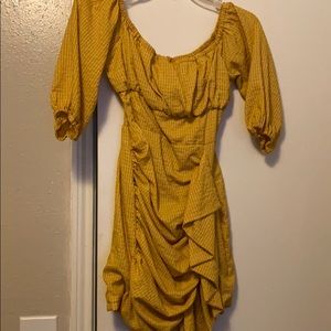 Yellow Ruffled Dress